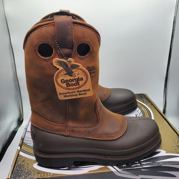 Georgia Boot Muddog Wellington Work Boots | 11M | NWT - Picture 7 of 12